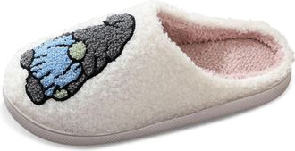 Generic Winter Warm Fluffy Slippers - Memory Foam Lined House Slippers for Women & Men - Christmas Cute Gnome Indoor Home Shoes Christmas