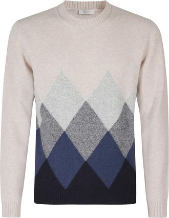 Seventy Jersey Seventy de mezcla de lana con rombos - Knitwear - Hombre - Multicolor - 2XL