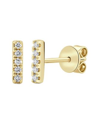 Sabrina Designs 14K 0.06 Ct. Tw. Diamond Bar Earrings