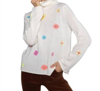 Lisa Todd Lucky Charms Sweater In Winter White