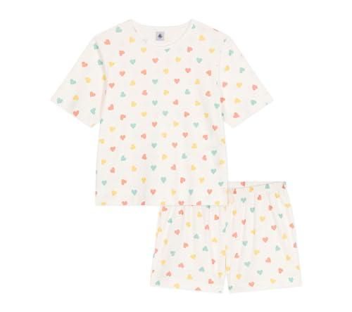 Pyjama Enfant En Coton Imprimé Cœurs Argentés