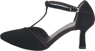 L'Arianna Pumps, female, Black, Size: 6 1/2 US Tanguera Suede Leather Composition Shoes