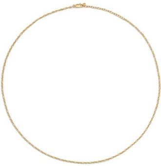 Monica Vinader Textured Chain Link Necklace in 18K Gold Vermeil at Nordstrom