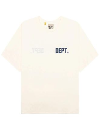 Gallery Dept. Unisex Student Coach T-Shirt in White Cotton - Size Small