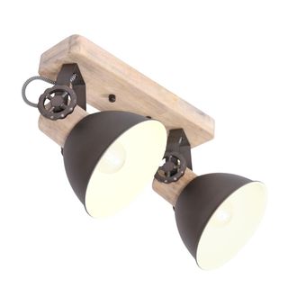 Steinhauer Mexlite - Foco - Gearwood - Antracita - Metal Madera De Caucho