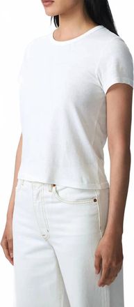 Slvrlake Denim Baby Tee In Natural White