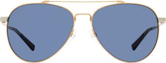 Shinola SH2101SL Pilot Double Bridge Sunglasses - Gold