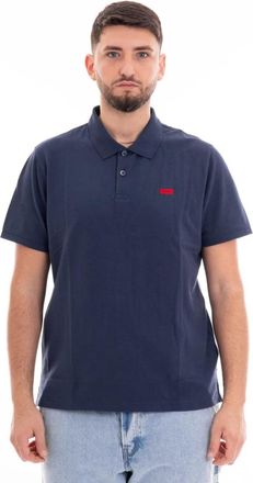 Levi's Polo Slim Housemark - Heren - Polos - Blauw - S - Tops