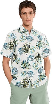 Tommy Bahama Nova Wave Frond Mosaic Mens Clothing White : 3XL, Cotton/Lyocell/Spandex