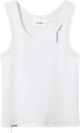 Axel Arigato Canotta Traced a coste - Bianco