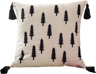 OEM Funda De Coj&iacute;n Bordada Con Forma De &Aacute;rbol De Navidad, Materiales: 45 Cm