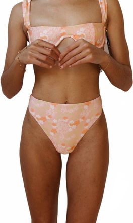 Dippin' Daisy's Swimwear Cleo Bikini Bottom In Coral Garden