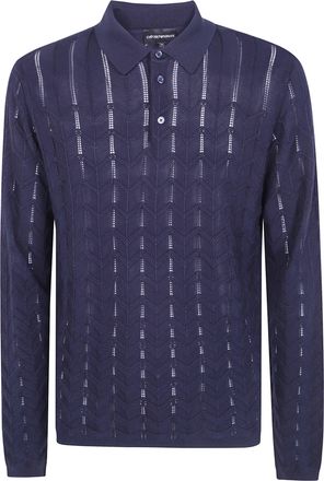 Emporio Armani Sweater Polo Neck Em006262.Af29854 Ub109 Dark Navy