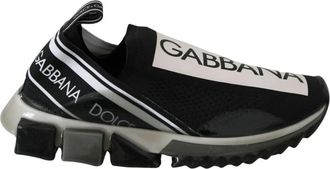 Dolce & Gabbana Zwarte Casual Sport Sneakers - Heren - Sneakers - Zwart - 39 EU - Schoenen
