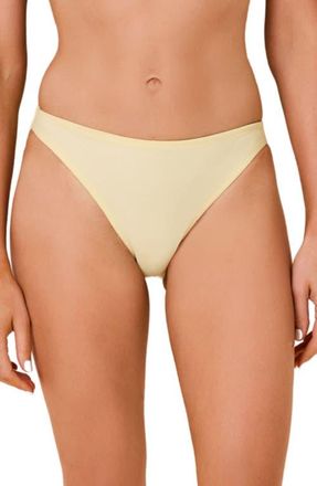 Solid & Striped The Tati Reversible Bikini Briefs in Butter/dark Canal at Nordstrom, Size X-Large