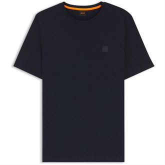 HUGO BOSS Oranje premium katoenen T-shirt voor heren (Donkerblauw)