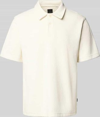 Jack & Jones Poloshirt mit kurzer Knopfleiste in Weiss, Gr&ouml;&szlig;e XL