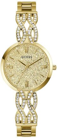 Guess Coral Quartz Gold Dial Ladies Watch GW0868L2
