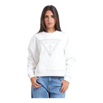 Guess Hoodies & sweatvesten, Dames, Wit, M, Katoen, Guess Sweaters