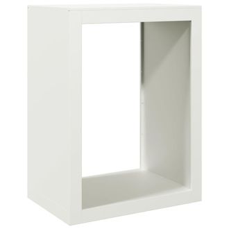 vidaXL Le&ntilde;ero De Acero Blanco 60x40x80 Cm Vidaxl
