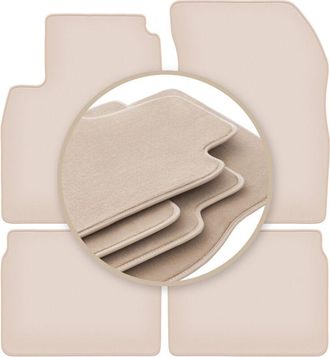 OEM Alfombrillas Beige Premium Para Nissan Micra K13 Hatchback 2010-2016