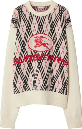 Burberry Maglione a rombi - Toni neutri