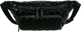 MZ Wallace Metro Quilted Nylon Sling Bag in Black Liquid at Nordstrom