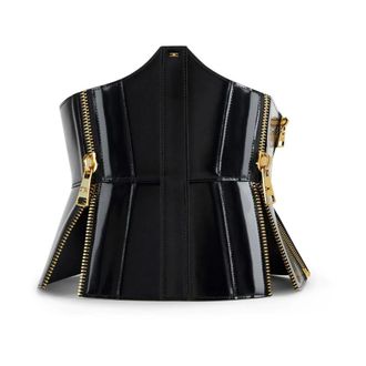 Elisabetta Franchi Bustier Riem Met Rits - Dames - Accessoires - Zwart - Maat: XL