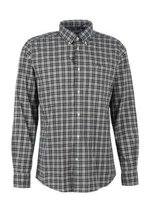 Barbour Cotton Shirt Lomond A23, Forest Mist, Medium