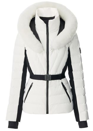 Mackage Elita Fur-hood Padded ski Jacket - Off White - S (UK8-10 / S)