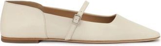 Kazar Comfortabele zachte leren ballerinas - Dames - Ballerinas - Beige - 36 EU - Leer - Schoenen
