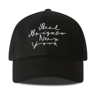 Axel Arigato Accessoires, unisex, Zwart, ONE Size, Katoen, Scribble New York Cap