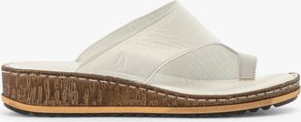 Hush Puppies Womens Hush Puppies ELISSA Womens Toepost Sandals White - Size: 4