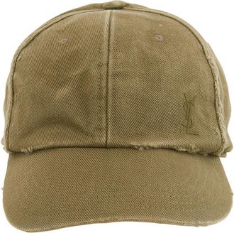 Saint Laurent Womens Washed Denim Cap, Size 57