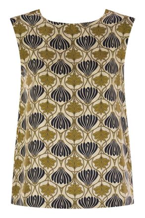 Max Mara Timetop - Reversible Printed Silk Top