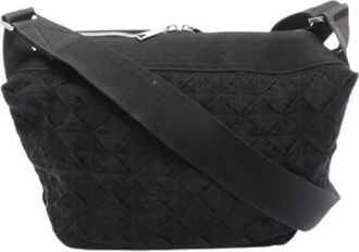 Bottega Veneta Pre-owned Nylon Schoudertas - Dames - Vintage Schoudertas - Zwart - ONE Size - Nylon - Vintage