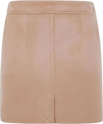 Semicouture Mini Trapeze Rok - Dames - Korte rokken - Beige - L - Rokken