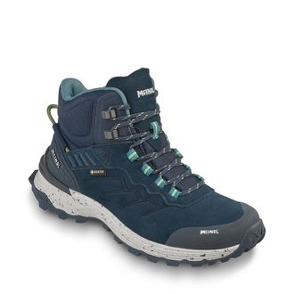 Meindl Wanderschuh MEINDL Meindl Dallas Lady Mid GORE-TEX marine/lemon, Damen, Gr. 37,5, schwarz, Mesh, Veloursleder, unifarben, Schuhe Wanderschuh, GORE-TEX