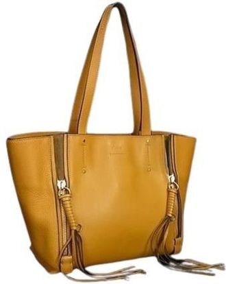 Chlo&eacute; Yellow Leather Handbag Tote Bag (Pre-Owned)