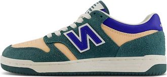 New Balance Boys 480 New Spruce Sneakers In Green/orange/multi-Colored