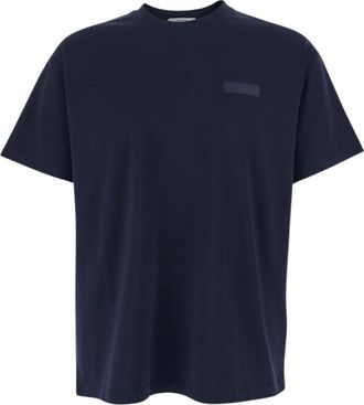Givenchy Navy Blue Cotton T-shirt