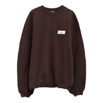 Jacquemus Le Sweatshirt Montaigne - - Sweatshirts & Hoodies - Uomo - Marrone - S