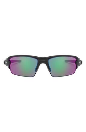 Oakley Flak 2.0 61mm Rectangular Sunglasses in Black at Nordstrom