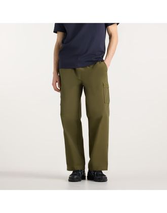 New Balance Pantaloni cargo color alga wakame-Marrone