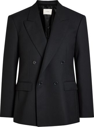Second/Layer Pico Double-breasted Wool Blazer - Black - 50 (IT50 / L)