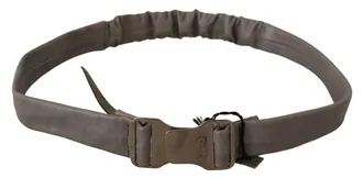Costume National Leather Buckle Belt - Gray