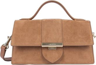 Lancaster Su&egrave;de Ily Flap Bag - Dames - Handtassen - Bruin - ONE Size - Su&egrave;de - Tassen