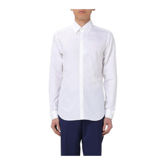 Corneliani Formal Shirts, male, White, XS, Classic Fit White Dress Shirt