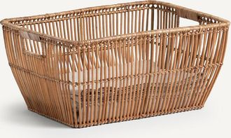 AM.PM Linnenmand in rotan L50xH24cm Sentaku