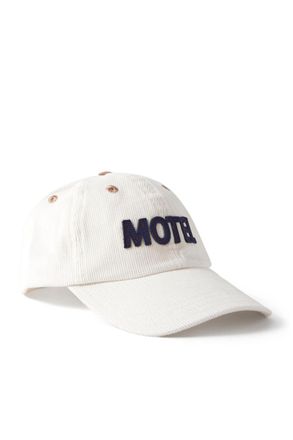 Drake's Motel Appliqu&eacute;d Cotton-Corduroy Baseball Cap